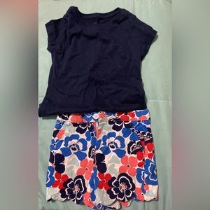 Crown and Ivy Shorts with navy Wonder Nation shirt